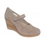 Marimea 37 Pantofi dama cu platforma din piele naturala Bej P9154BEJ